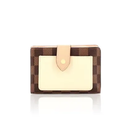 Louis Vuitton Portefeuille Juliette Damier avec Cuir