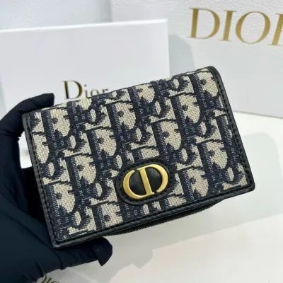Portefeuille zippé Dior 30 Montaigne