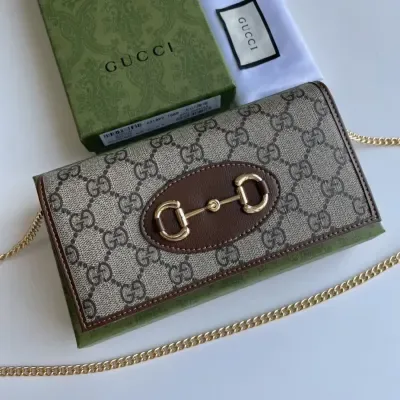 Portefeuille à chaîne Gucci 1955 Horsebit