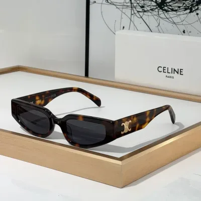 Lunettes de soleil Céline à monture à motifs, qualité supérieure