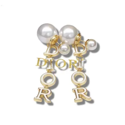 Boucles d'oreilles Dior Automne 21 en or pour femme