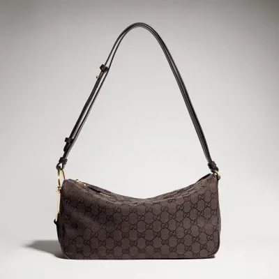 Sac à épaule Gucci Half Horsebit moyen format