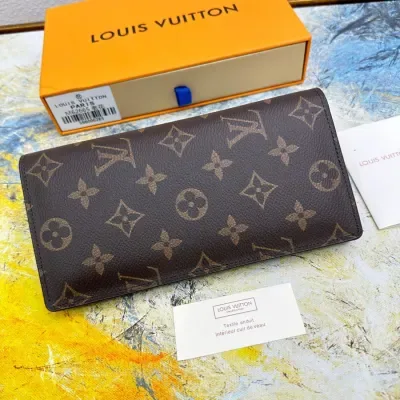 Portefeuille à rabat Louis Vuitton LV Brazza N62665