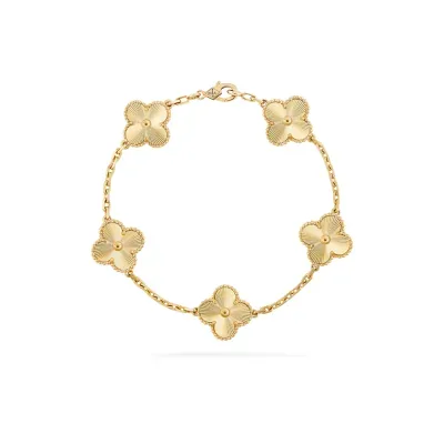 Bracelet Van Cleef & Arpels VCA en or laser