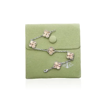 Van Cleef & Arpels Bracelet Fleur Laser Or Champagne