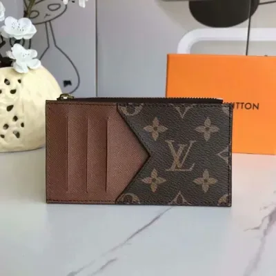 Portefeuille Louis Vuitton LV avec pince à monnaie
