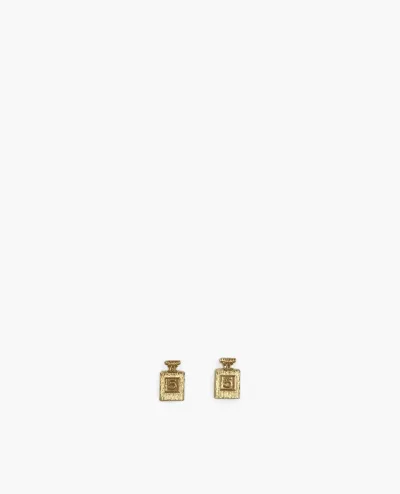 Boucles d'oreilles Chanel Bouteille N°5 Champagne