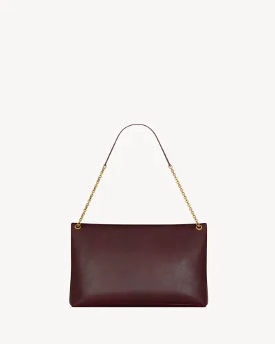 Cassandre Large Pochette à Chaine en Cuir de Veau