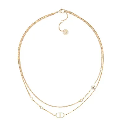 Collier double Dior Petit CD Accessoires