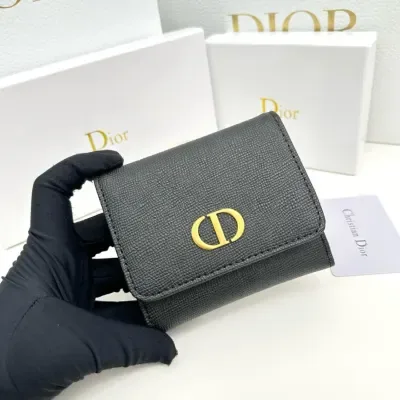 Portefeuille pliant Dior Montaigne Lotus
