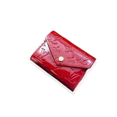 Portefeuille Louis Vuitton en cuir verni imprimé