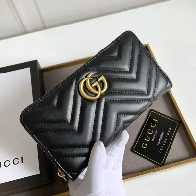 Portefeuille Gucci GG long à fermeture éclair