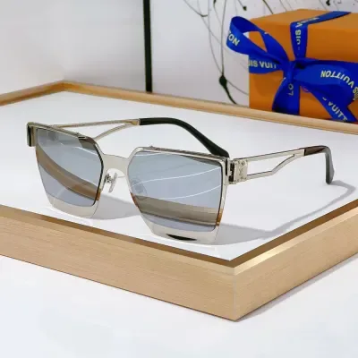 Lunettes de soleil Louis Vuitton LV à monture creuse, qualité supérieure