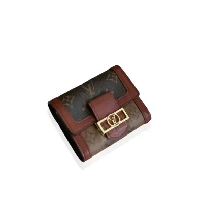 Petit portefeuille imprimé Louis Vuitton avec porte-cartes