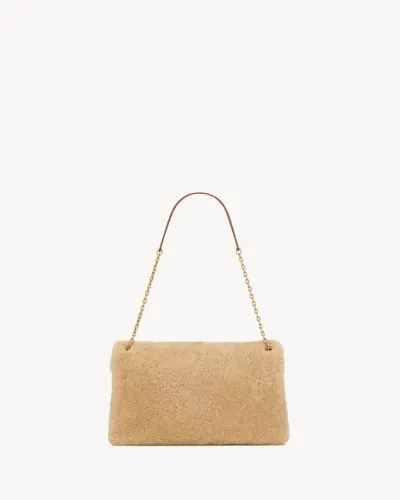 Cassandre Large Pochette à Chaine en Shearling