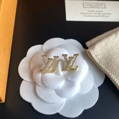 Boucles d'oreilles iconiques en diamant Louis Vuitton
