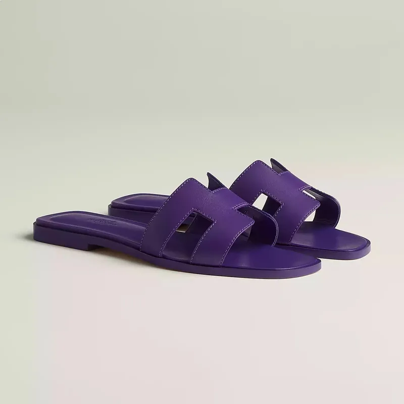 Hermès Sandales Oran - Purple Majorette