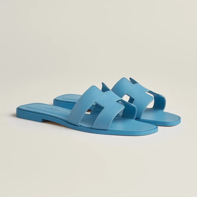 Hermès Sandales Oran - Blue Cameo