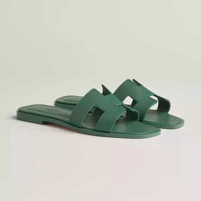 Hermès Sandales Oran - Ivy Green