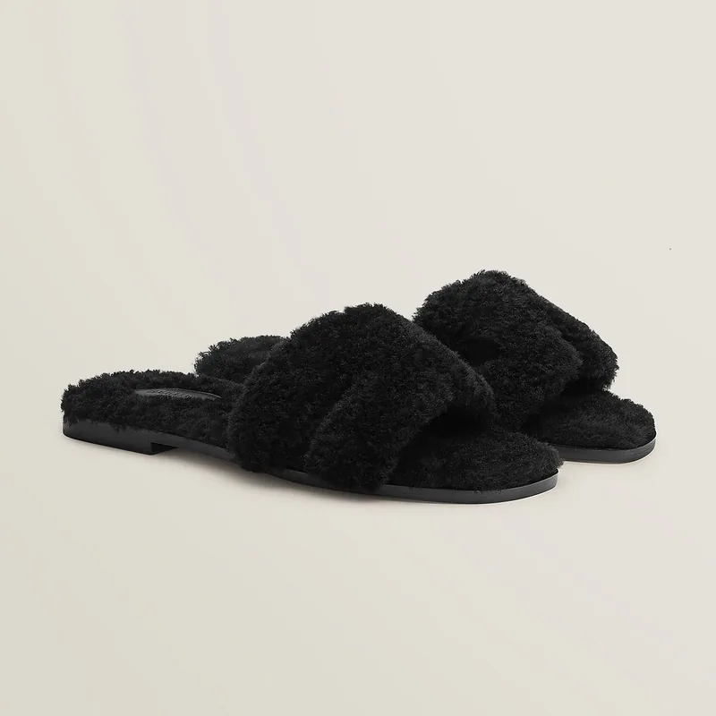 Hermès Sandales Oran - Noir