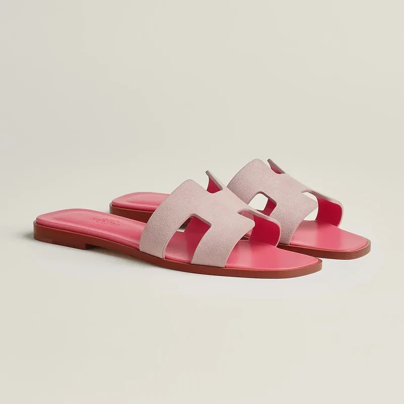 Hermès Sandales Oran - Porcelaine rose