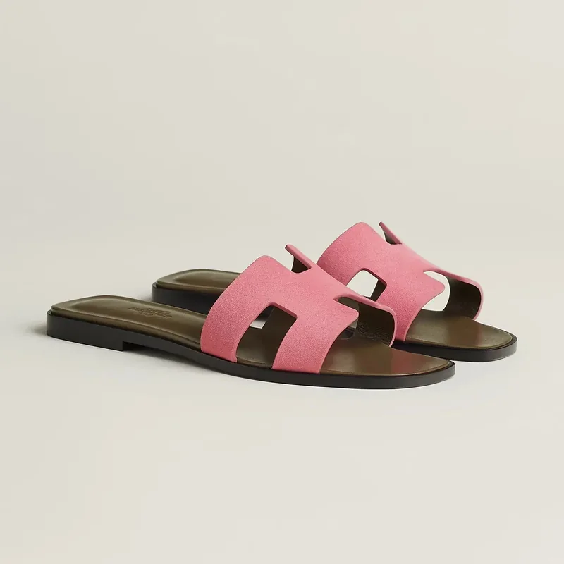 Hermès Sandales Oran - Rose désert