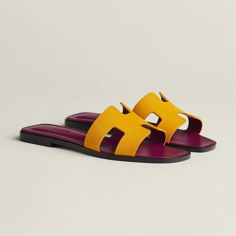 Hermès Sandales Oran - Jaune Topaze