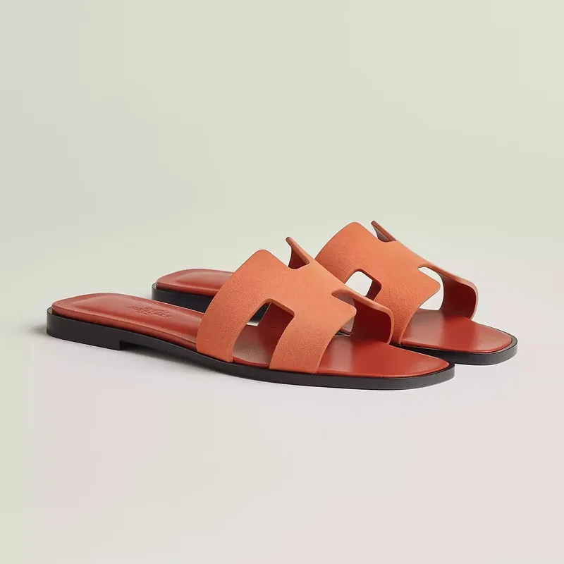 Hermès Sandales Oran - Bois de santal rose