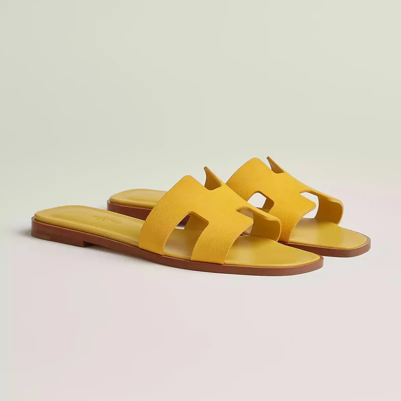 Hermès Sandales Oran - Jaune bouton d'or