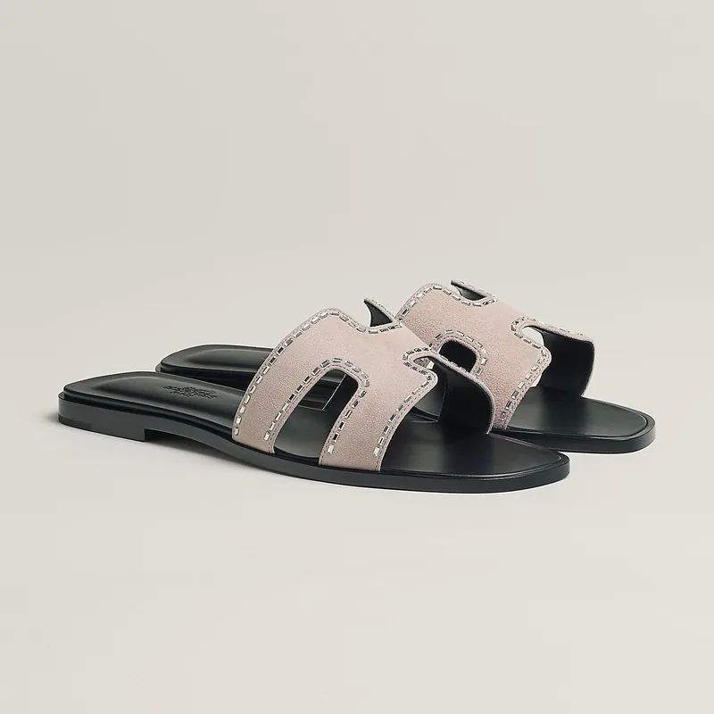 Hermès Sandales Oran - Porcelaine rose
