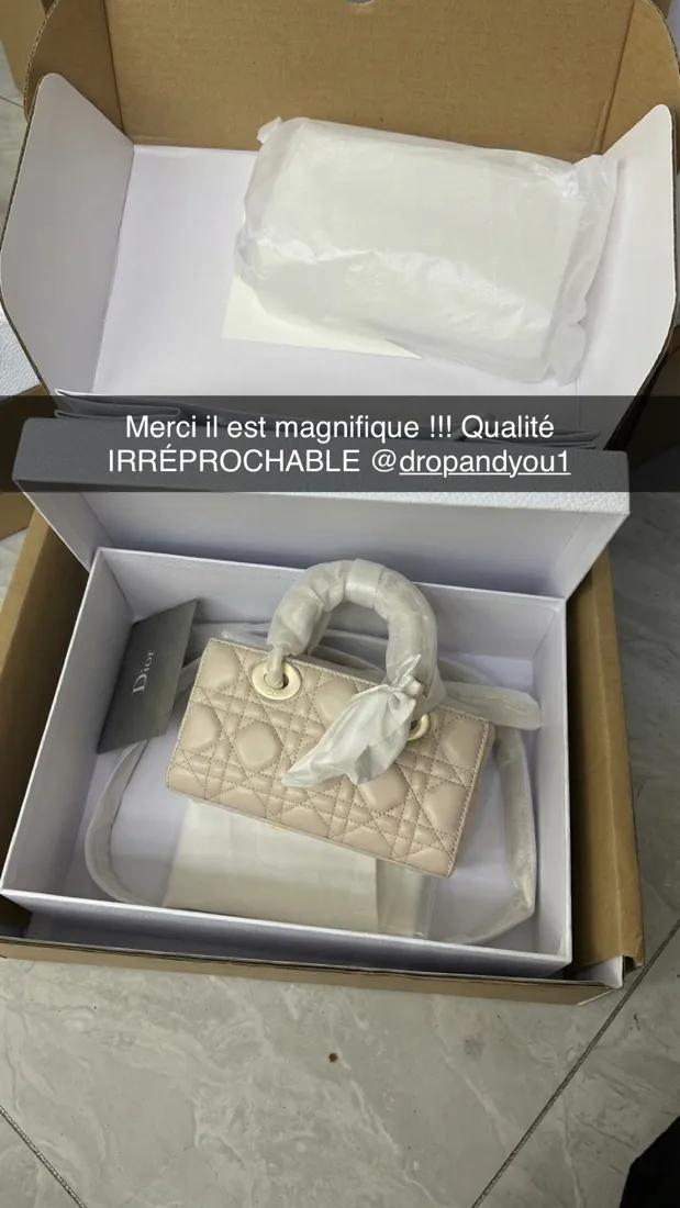 Photo de commande et retour partagé par un client DROP&YOU